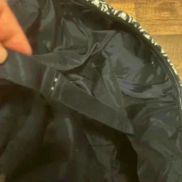 Banana Republic Women’s 14 Navy White Chevron Body-con Strapless Dress NWOT - Picture 7 of 13